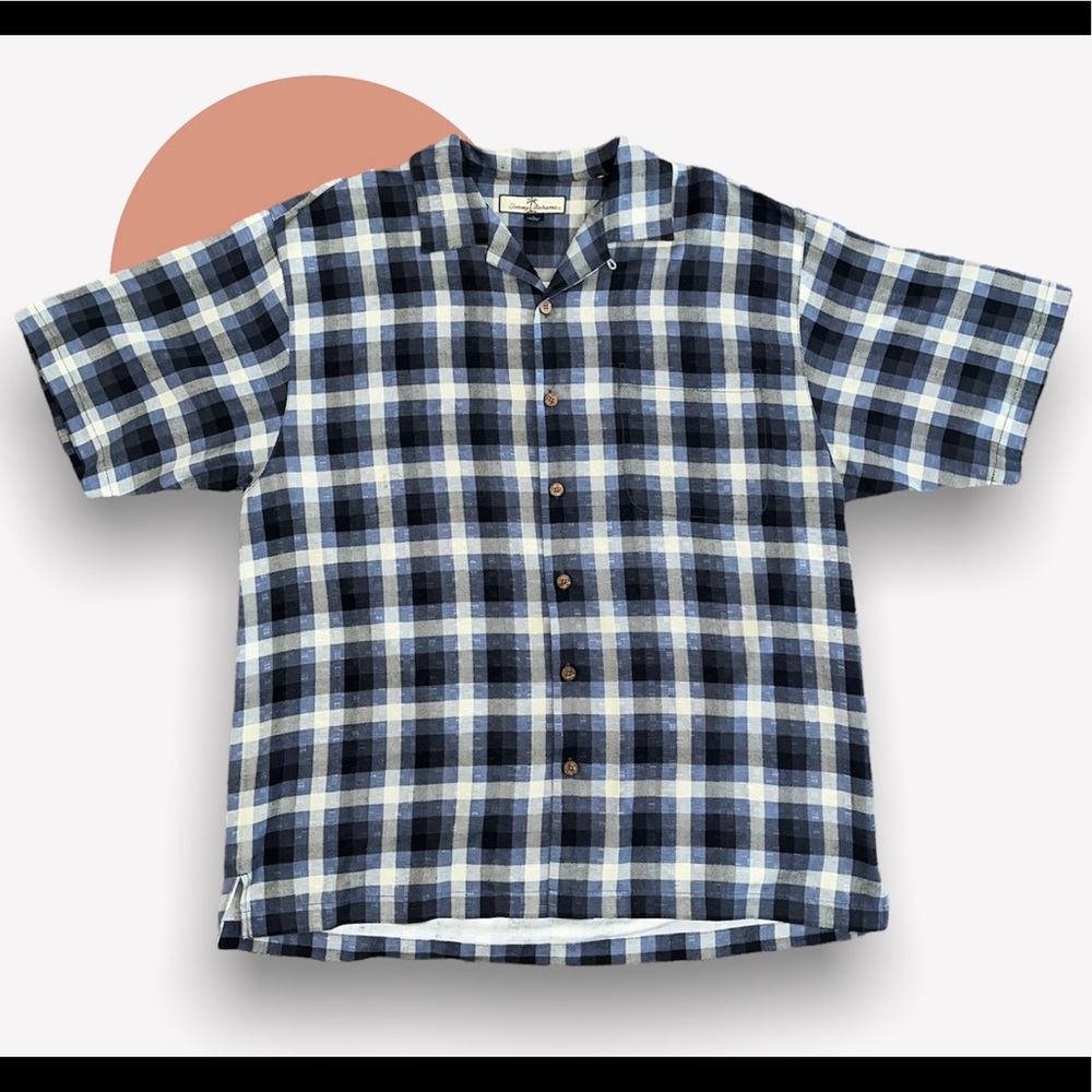 Tommy Bahama Mens 100% silk button down - L